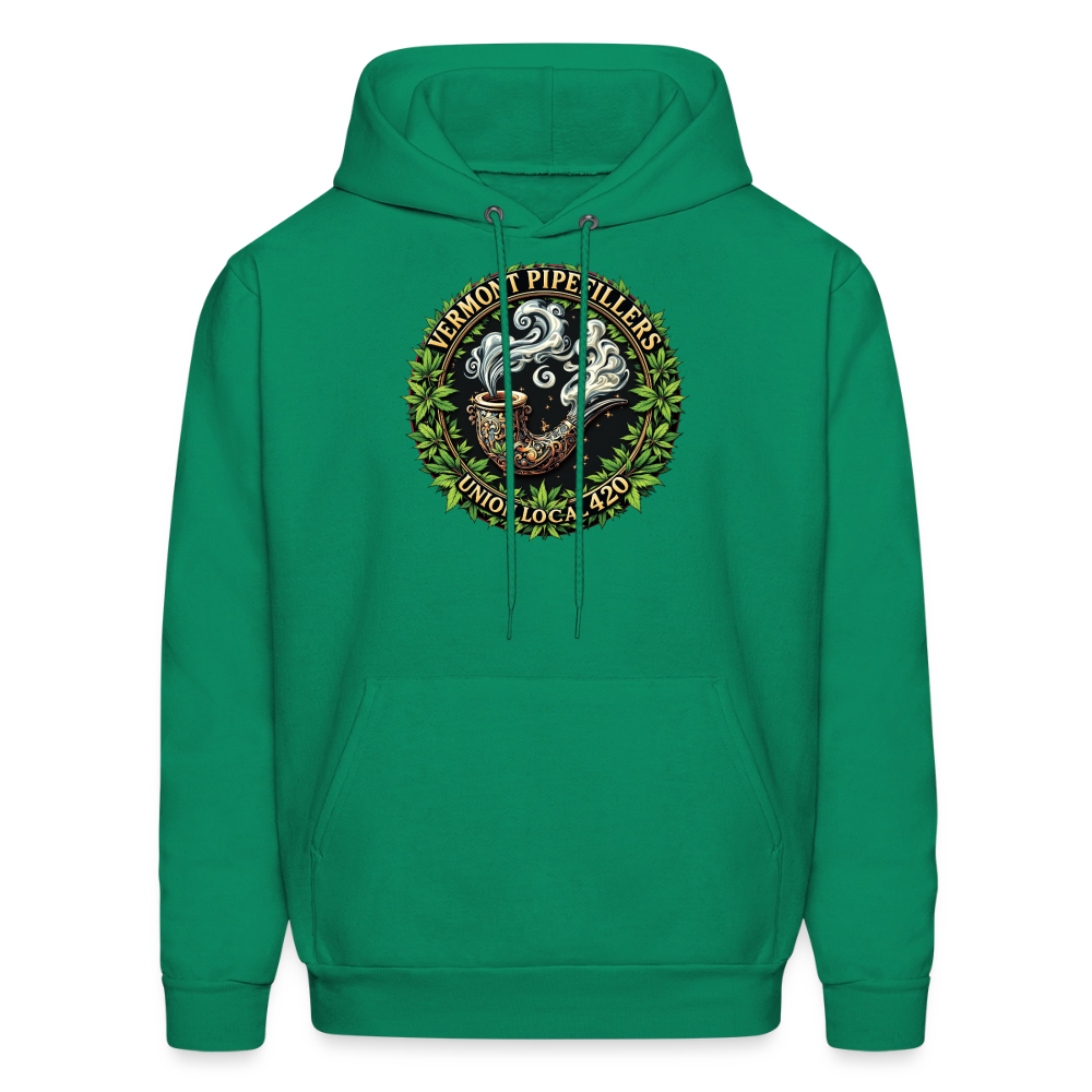 VERMONT PIPEFILLERS LOCAL 420 Men's Hoodie - kelly green