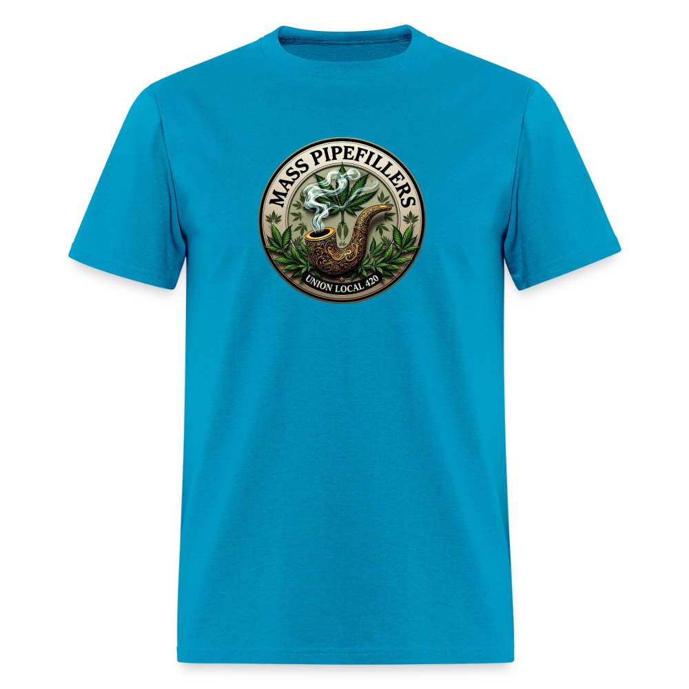 MASS PIPEFILLERS LOCAL 420 Men's T-Shirt - turquoise