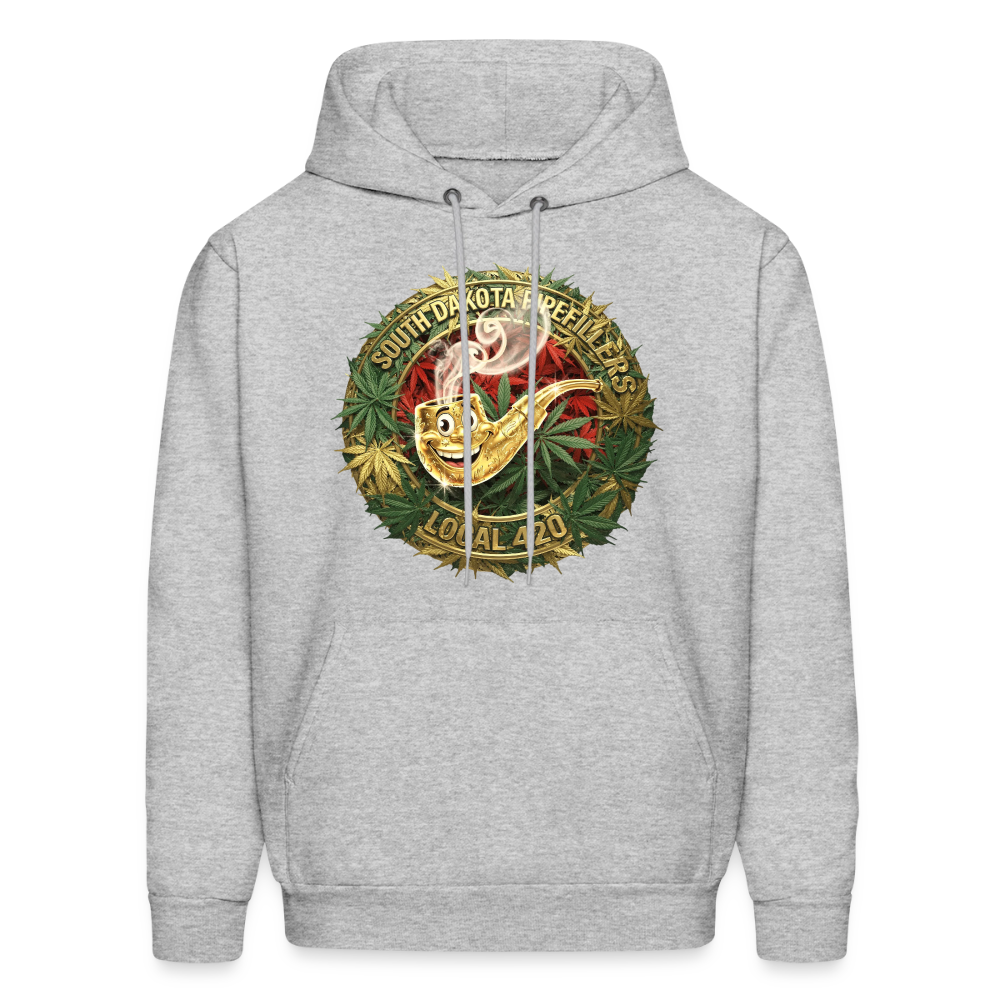 SOUTH DAKOTA PIPEFILLERS LOCAL 420 Men's  Hoodie - heather gray