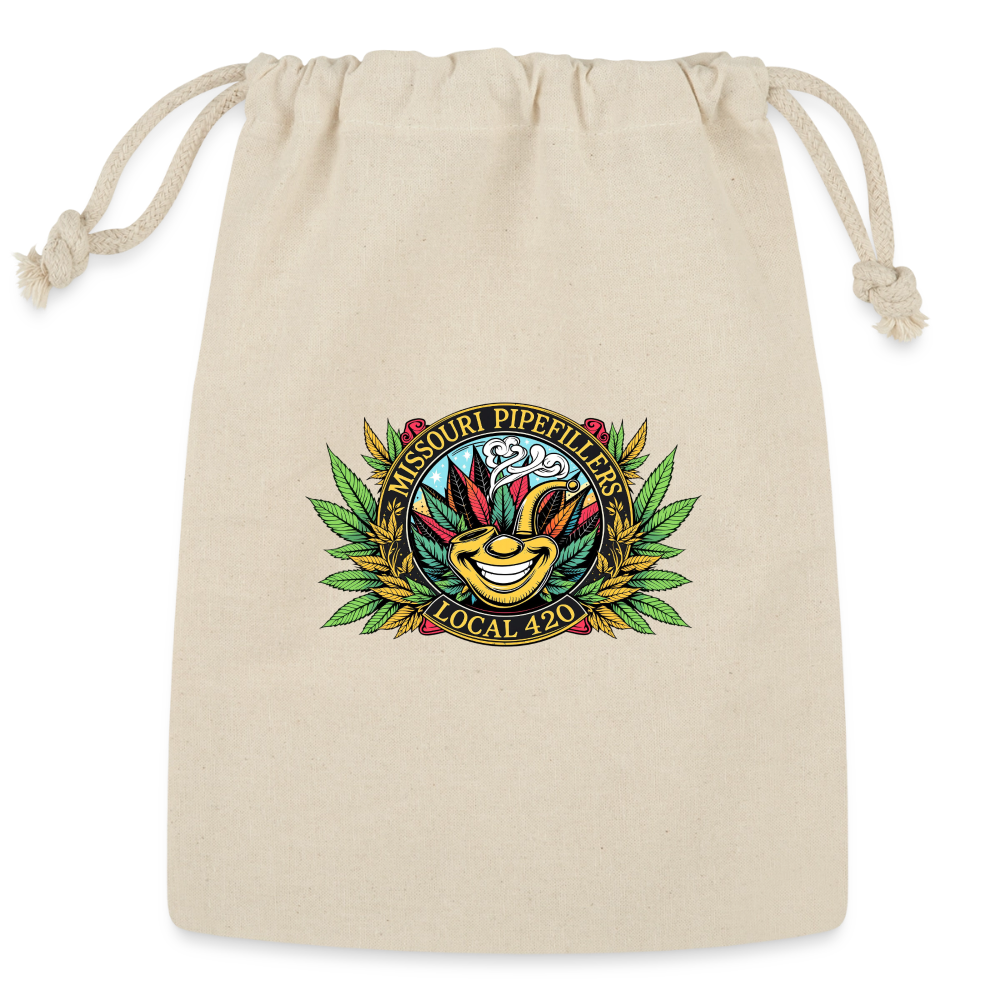 MISSOURI PIPEFILLERS LOCAL 420 Reusable Gift Bag - Natural