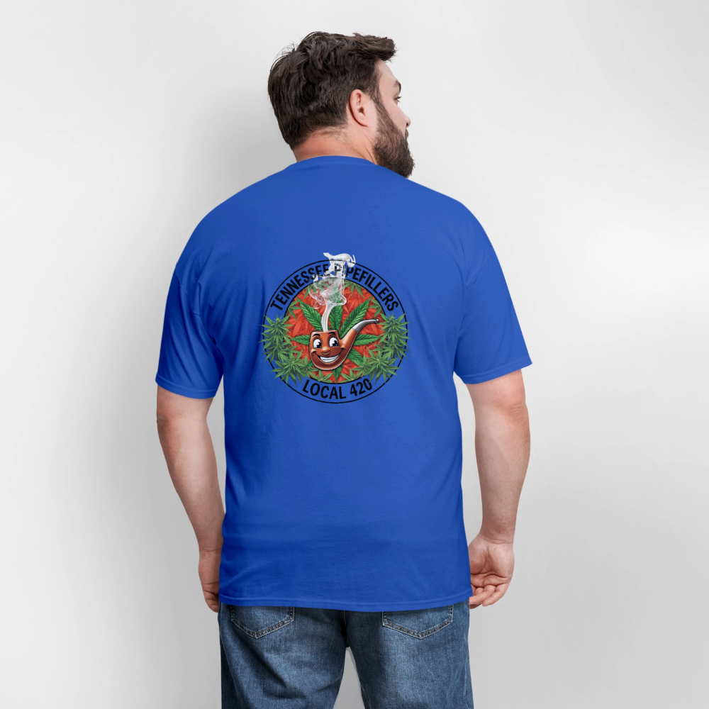 TENNESSEE PIPEFILLERS LOCAL 420 Men's T-Shirt - royal blue