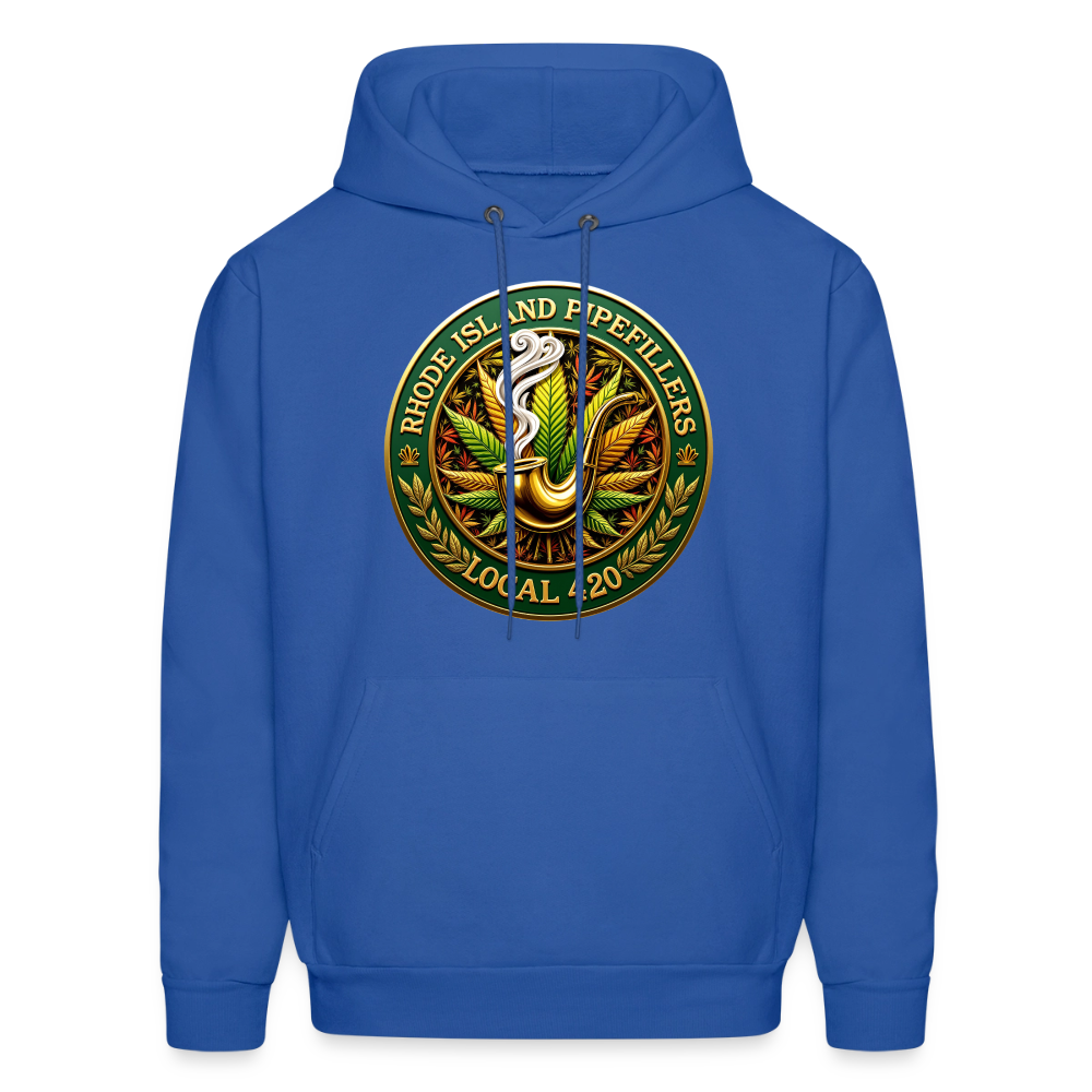 RHODE ISLAND PIPEFILLERS LOCAL 420 F/B DESIGNS Men's Hoodie - royal blue