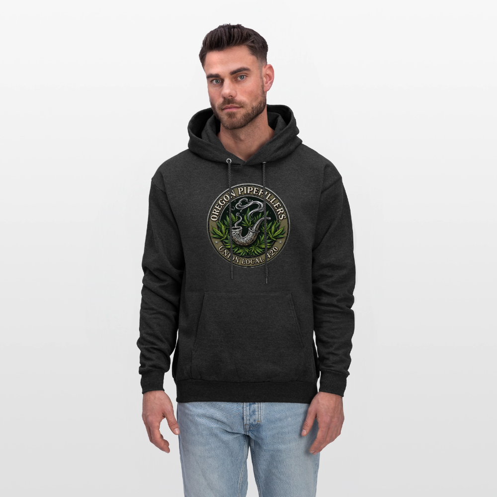OREGON PIPEFILLERS LOCAL 420 Men's Hoodie - charcoal grey