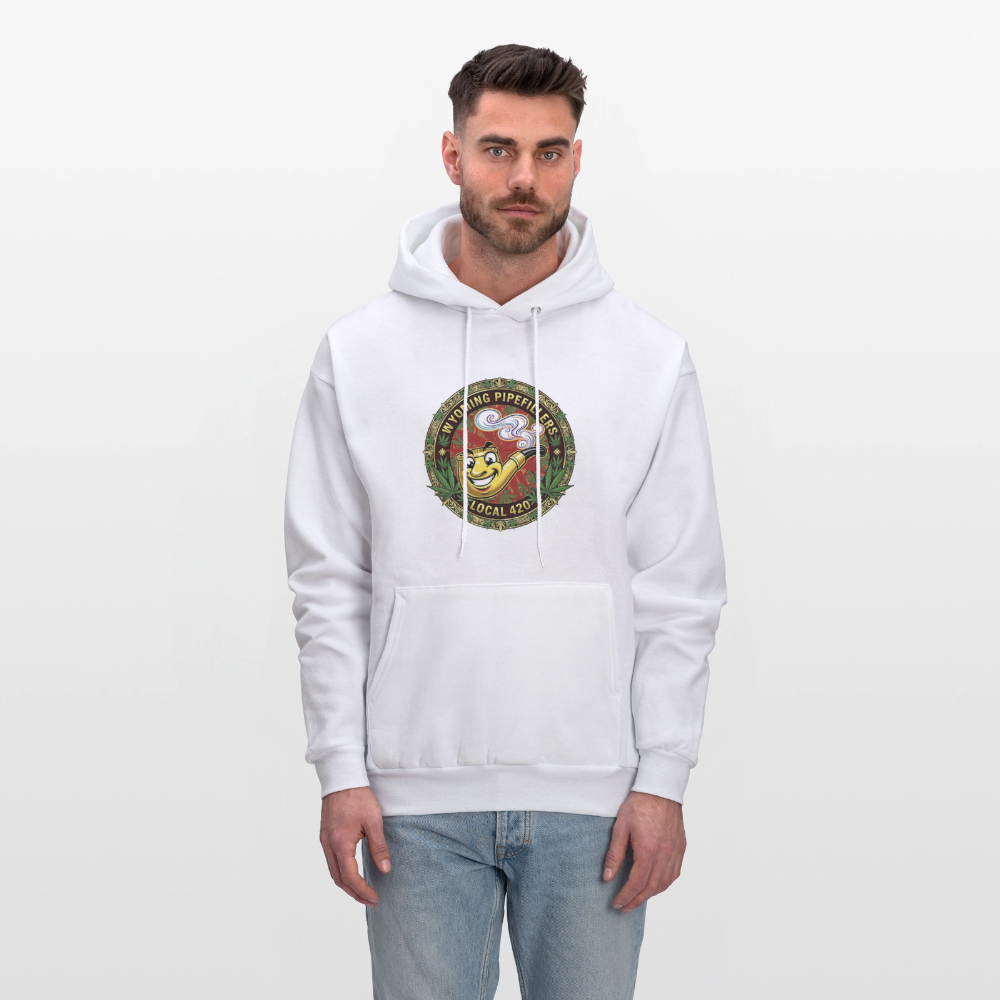 WYOMING PIPEFILLERS LOCAL 420 Men's Hoodie - white