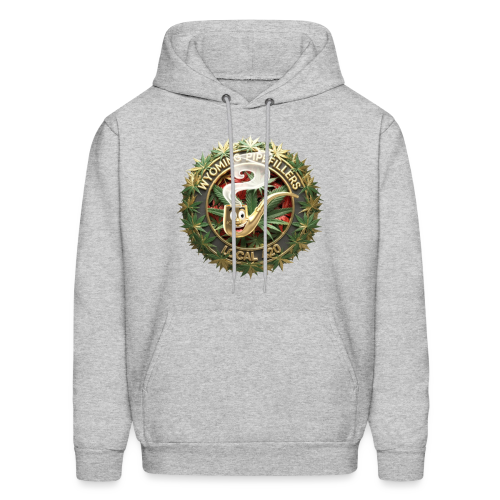 WYOMING PIPEFILLERS LOCAL 420 Men's Hoodie - heather gray