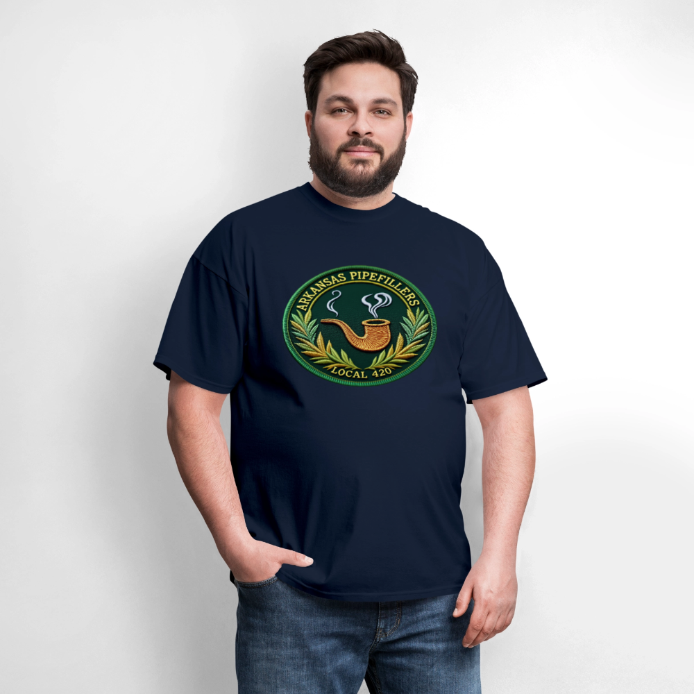 ARKANSAS PIPEFILLERS LOCAL 420 Men's T-Shirt - navy