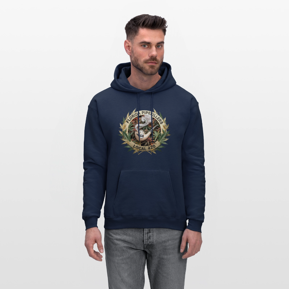 FLORIDA PIPEFILLERS LOCAL 420 F/B DESIGN Men's Hoodie - navy