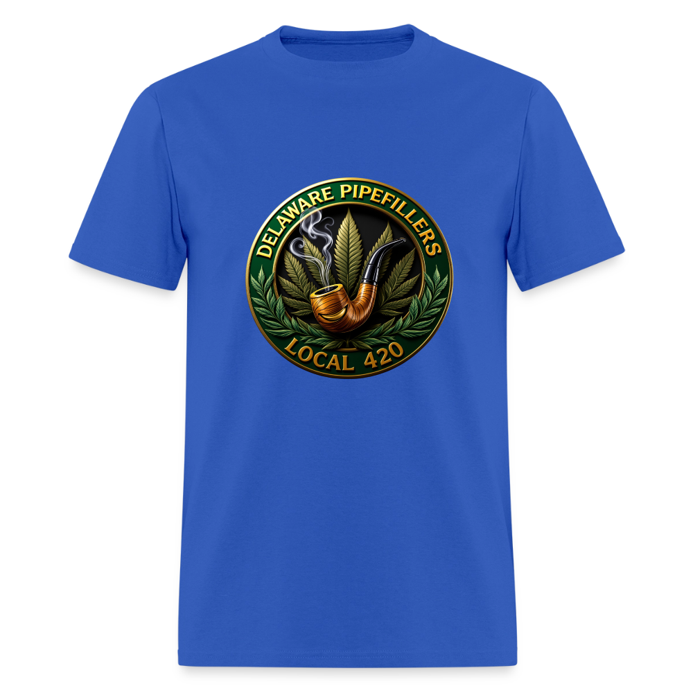 DELAWARE  PIPEFILLERS LOCAL 420 Men's T-Shirt - royal blue