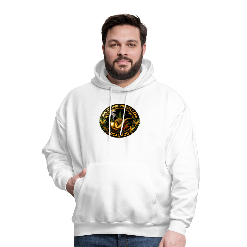 MISSISSIPPI PIPEFILLERS LOCAL 420 Men's Hoodie - white