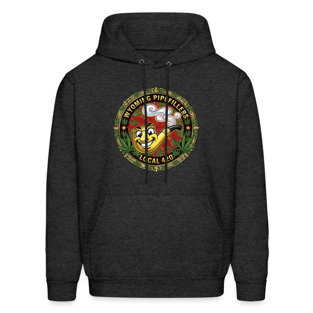 WYOMING PIPEFILLERS LOCAL 420 F/B DESIGN Men's Hoodie - charcoal grey