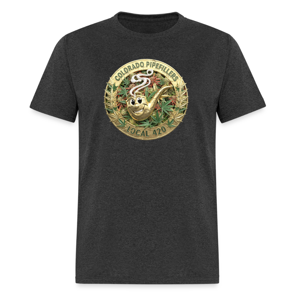 COLORADO PIPEFILLERS LOCAL 420 Men's T-Shirt - heather black