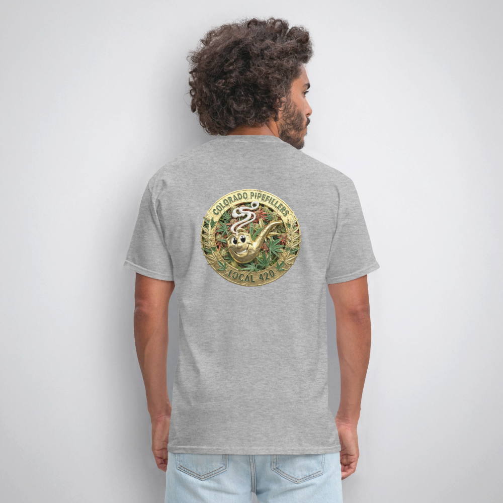 COLORADO PIPEFILLERS LOCAL 420 Men's T-Shirt - heather gray