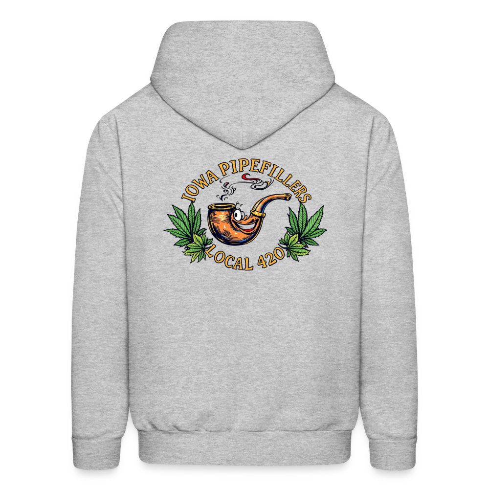 IOWA PIPEFILLERS LOCAL 420 F/B DESIGN Men's Hoodie - heather gray