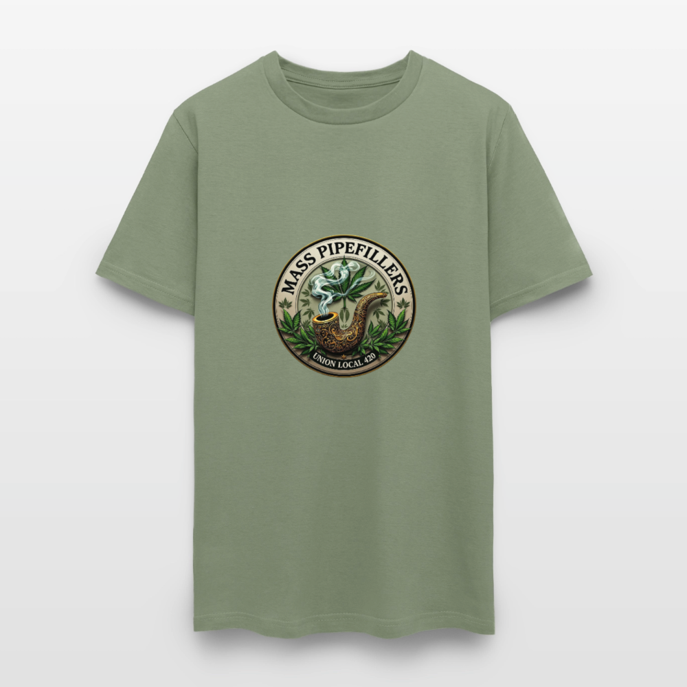 MASS PIPEFILLERS UNION LOCAL 420 Men's T-Shirt - military green
