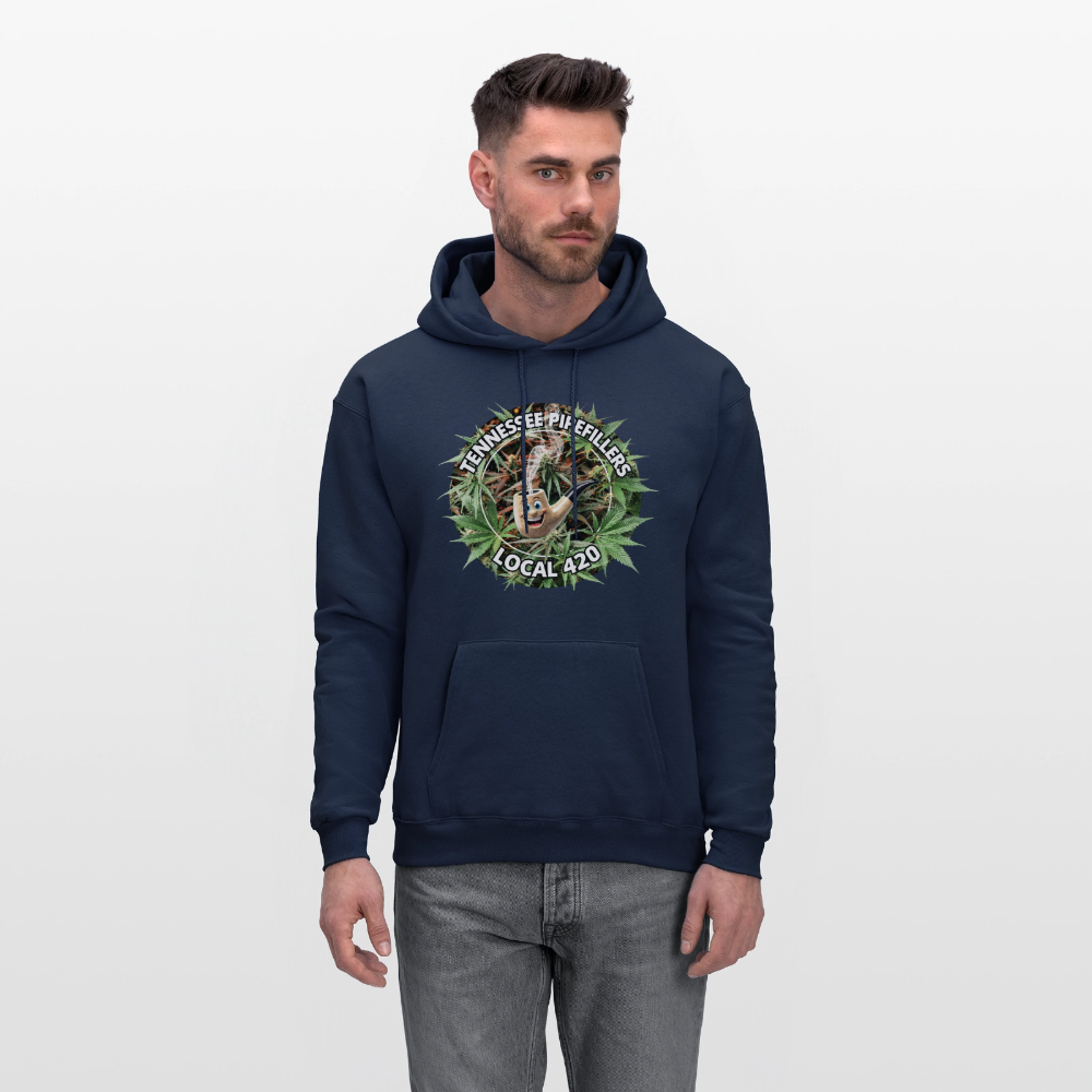 TENNESSEE PIPEFILLERS LOCAL 420 Men's  Hoodie - navy
