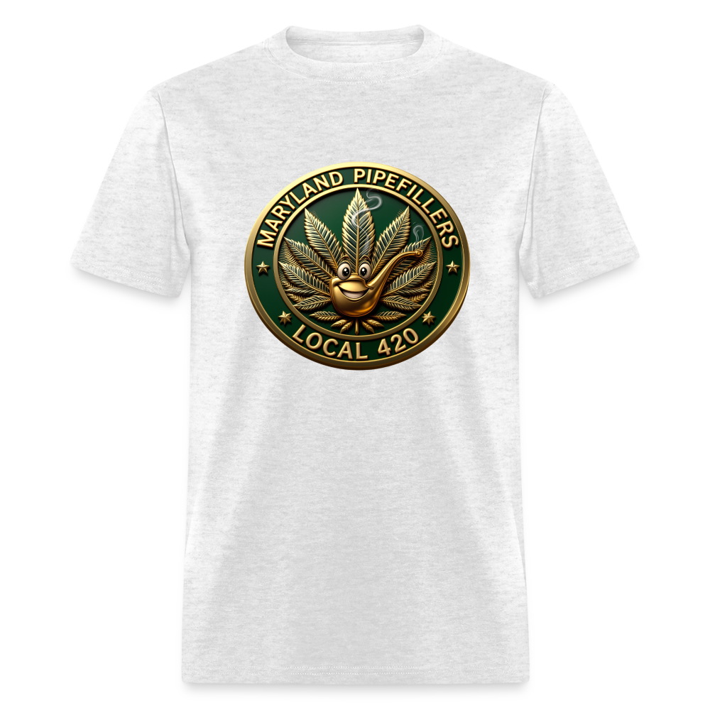 MARYLAND PIPEFILLERS LOCAL 420 Men's T-Shirt - light heather gray