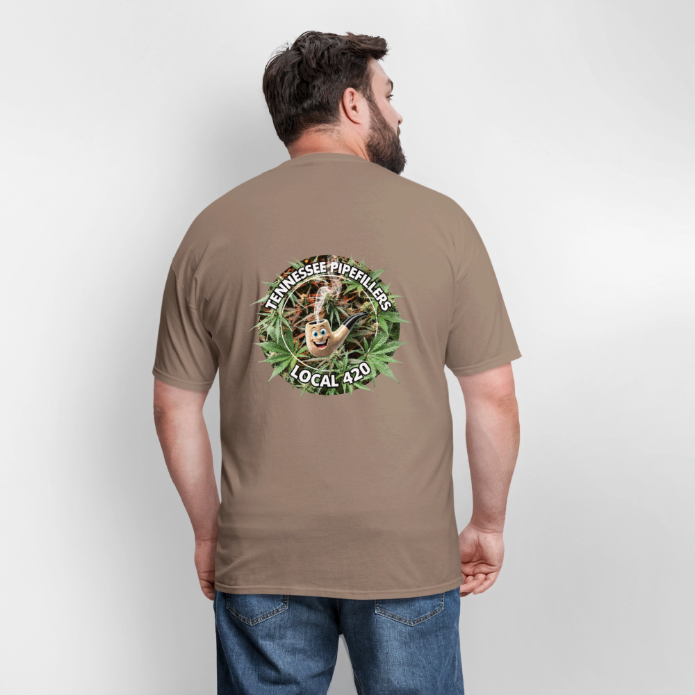 TENNESSEE PIPEFILLERS LOCAL 420 F/B DESIGN Men's T-Shirt - safari