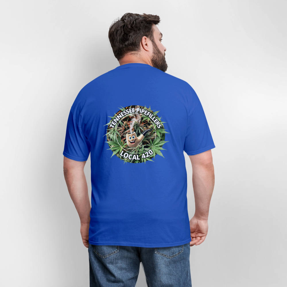 TENNESSEE PIPEFILLERS LOCAL 420 F/B DESIGN Men's T-Shirt - royal blue