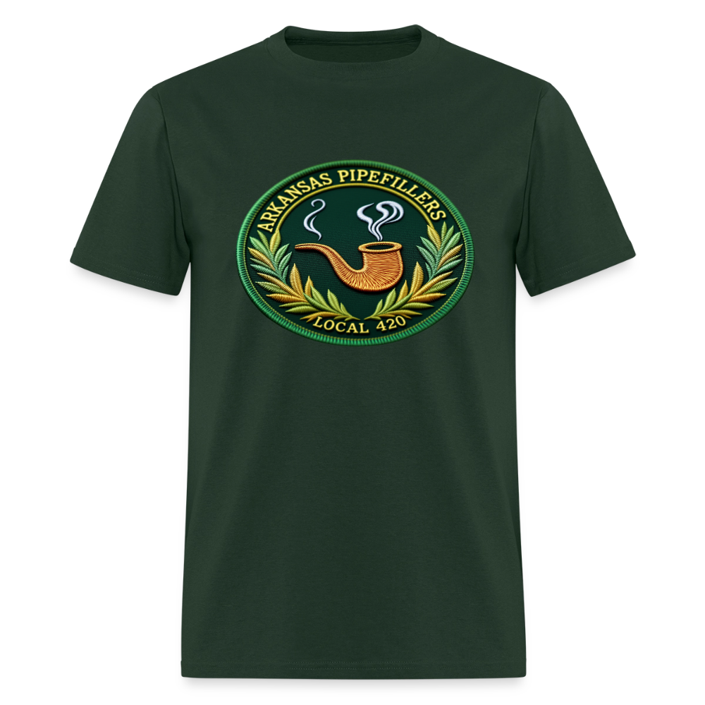 ARKANSAS PIPEFILLERS LOCAL 420 Men's T-Shirt - forest green