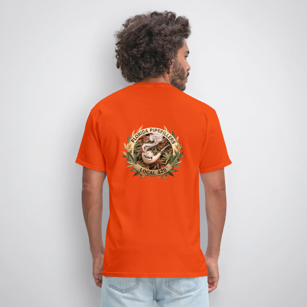 FLORIDA PIPEFILLERS LOCAL 420 F/B DESIGN Men's T-Shirt - orange
