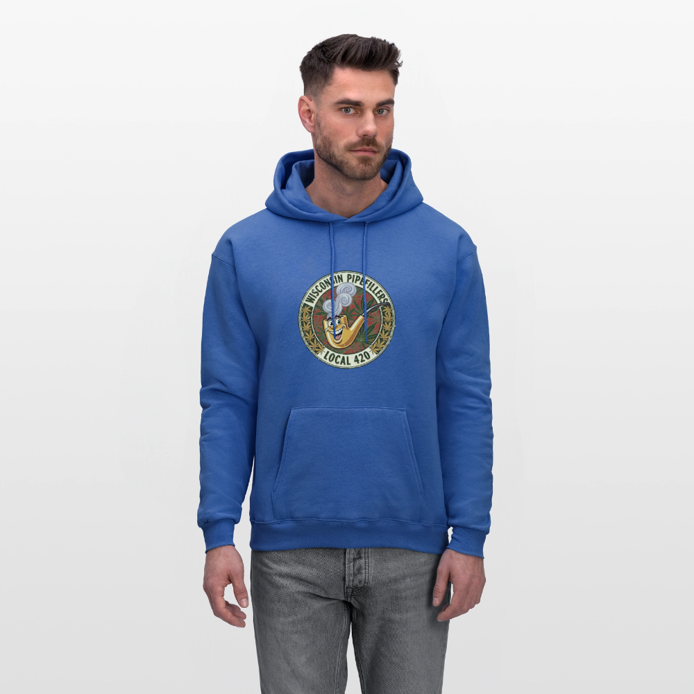 WISCONSIN PIPEFILLERS LOCL 420 Men's Hoodie - royal blue