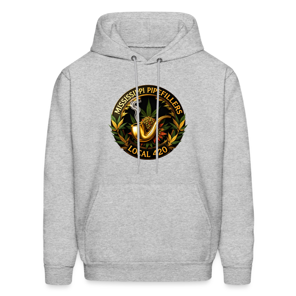 MISSISSIPPI PIPEFILLERS LOCAL 420 Men's Hoodie - heather gray