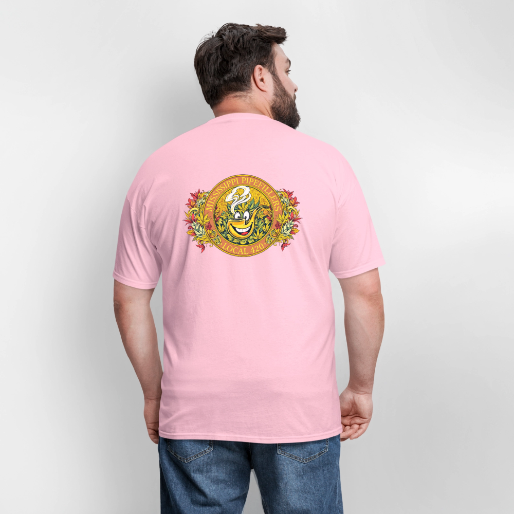 MISSISSIPPI PIPEFILLERS LOCAL 420 F/B DESIGNS Men's T-Shirt - pink