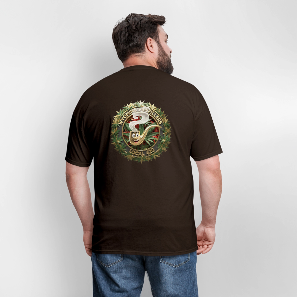 WYOMING PIPEFILLERS LOCAL 420 F/B DESIGN Men's Hoodie - brown