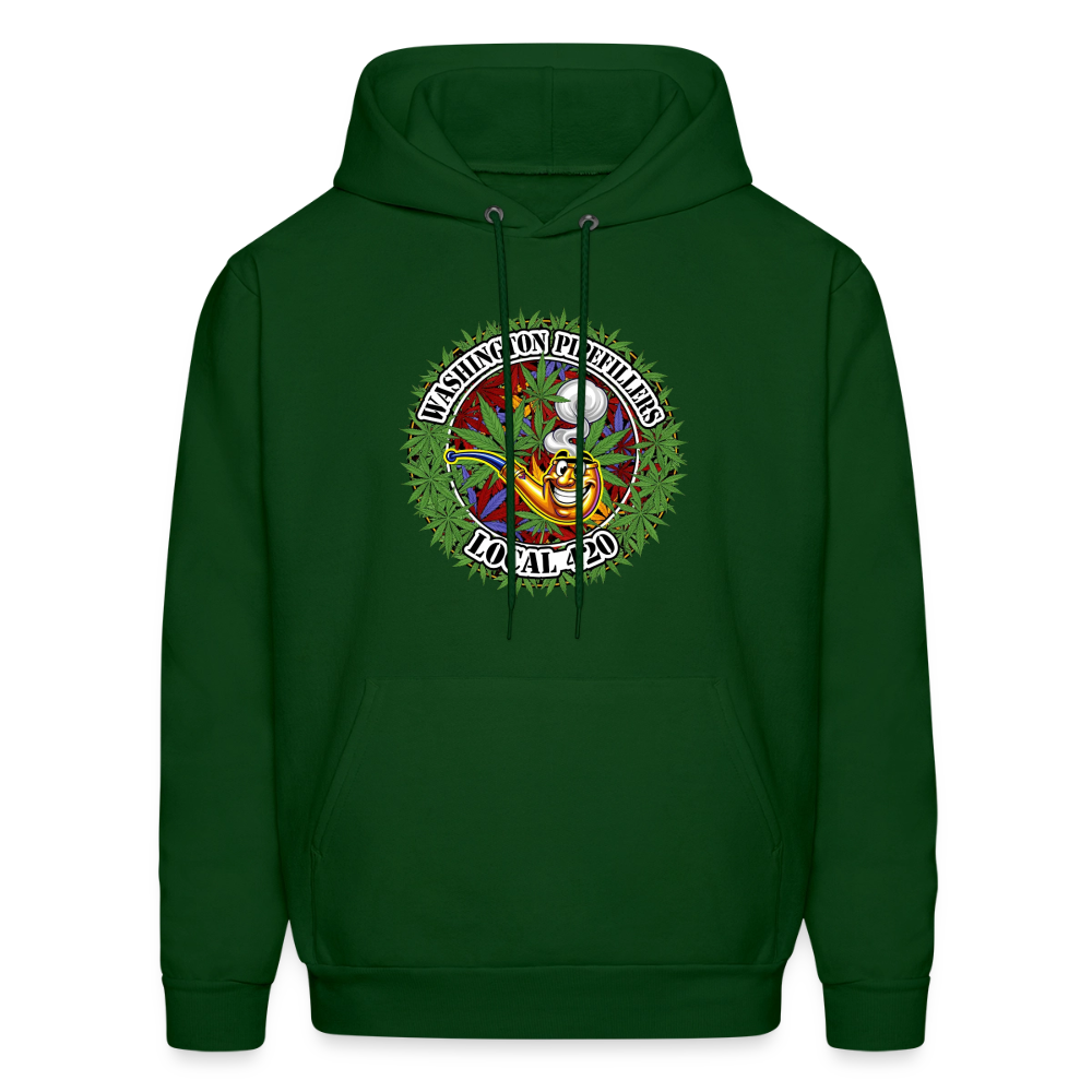 WASHINGTON PIPEFILLERS LOCAL 420 F/B DESIGN Men's Hoodie - forest green