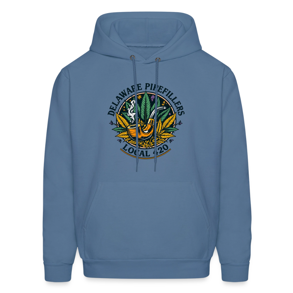DELAWARE PIPEFILLERS LOCAL 420 Men's Hoodie - denim blue