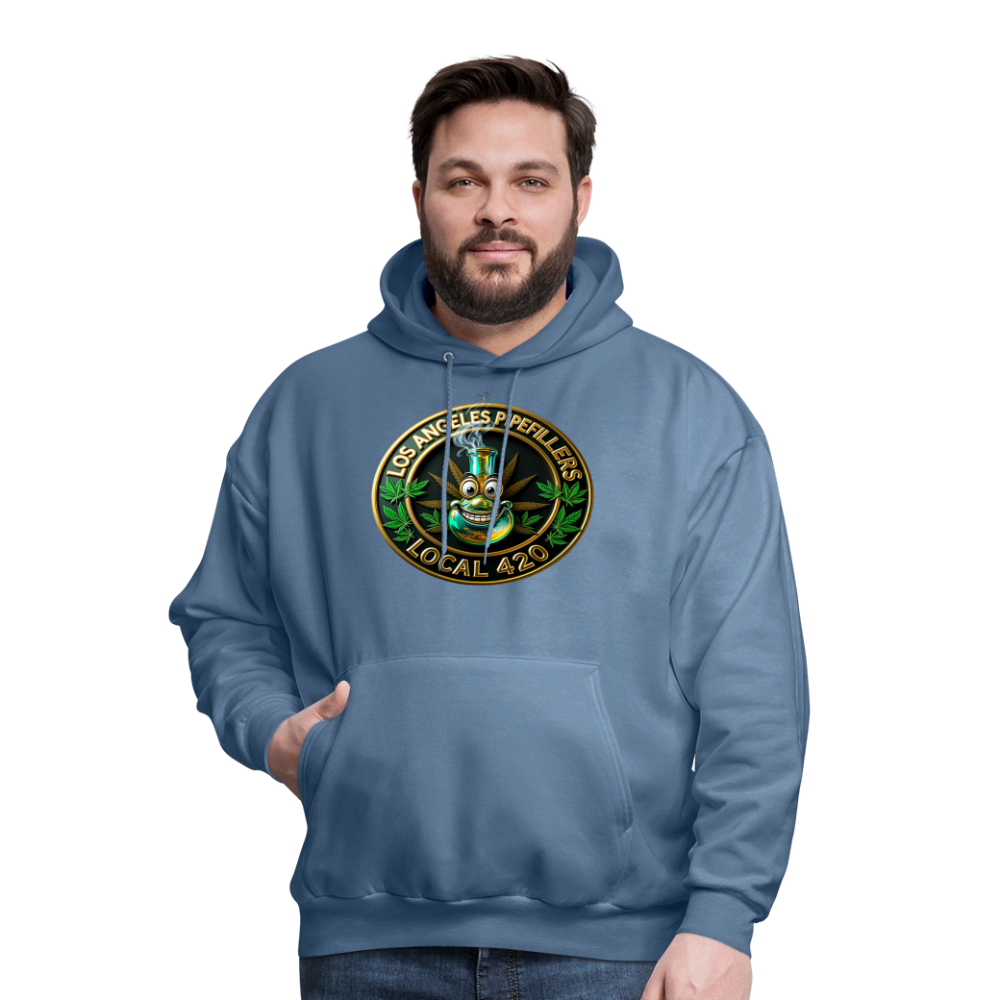 LOS ANGLES PIPEFILLERS LOCAL 420 Men's Hoodie - denim blue