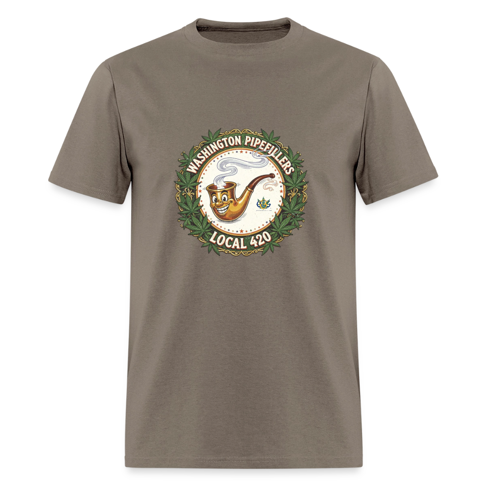 WASHINGTON PIPEFILLERS LOCAL 420 Men's T-Shirt - safari