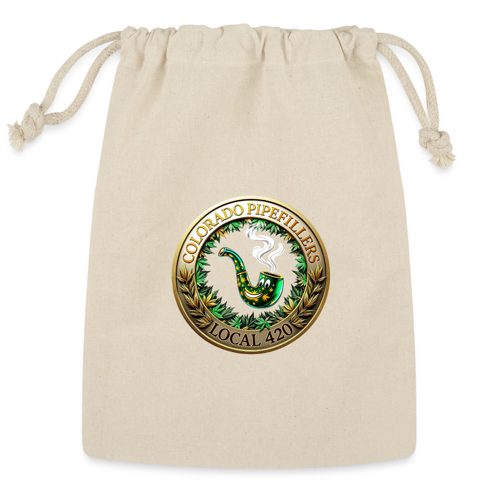 COLORADO PIPEFILLERS LOCAL 420 Reusable Gift Bag - Natural