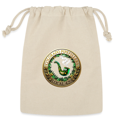 COLORADO PIPEFILLERS LOCAL 420 Reusable Gift Bag - Natural