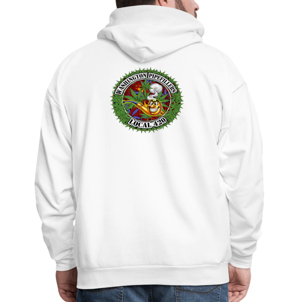 WASHINGTON PIPEFILLERS LOCAL 420 F/B DESIGN Men's Hoodie - white