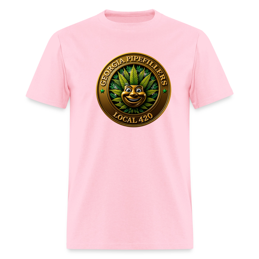 GEORGIA PIPEFILLERS LOCAL 420 F/B DESIGN  Men's T-Shirt - pink