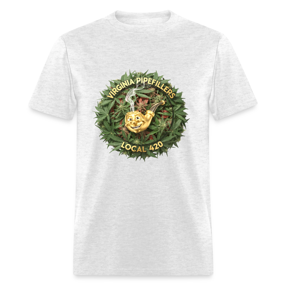 VIRGINIA PIPEFILLERS LOCAL 420 F/B DESIGN Men's T-Shirt - light heather gray
