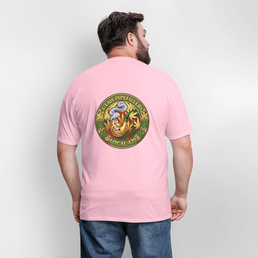 UTAH PIPEFILLERS LOCAL 420 F/B DESIGN Men's T-Shirt - pink