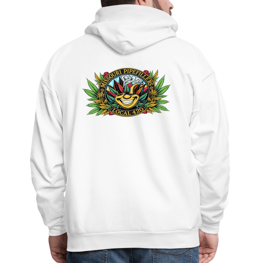 MISSOURI PIPEFILLERS LOCAL 420  F/B DESIGNS Men's Hoodie - white