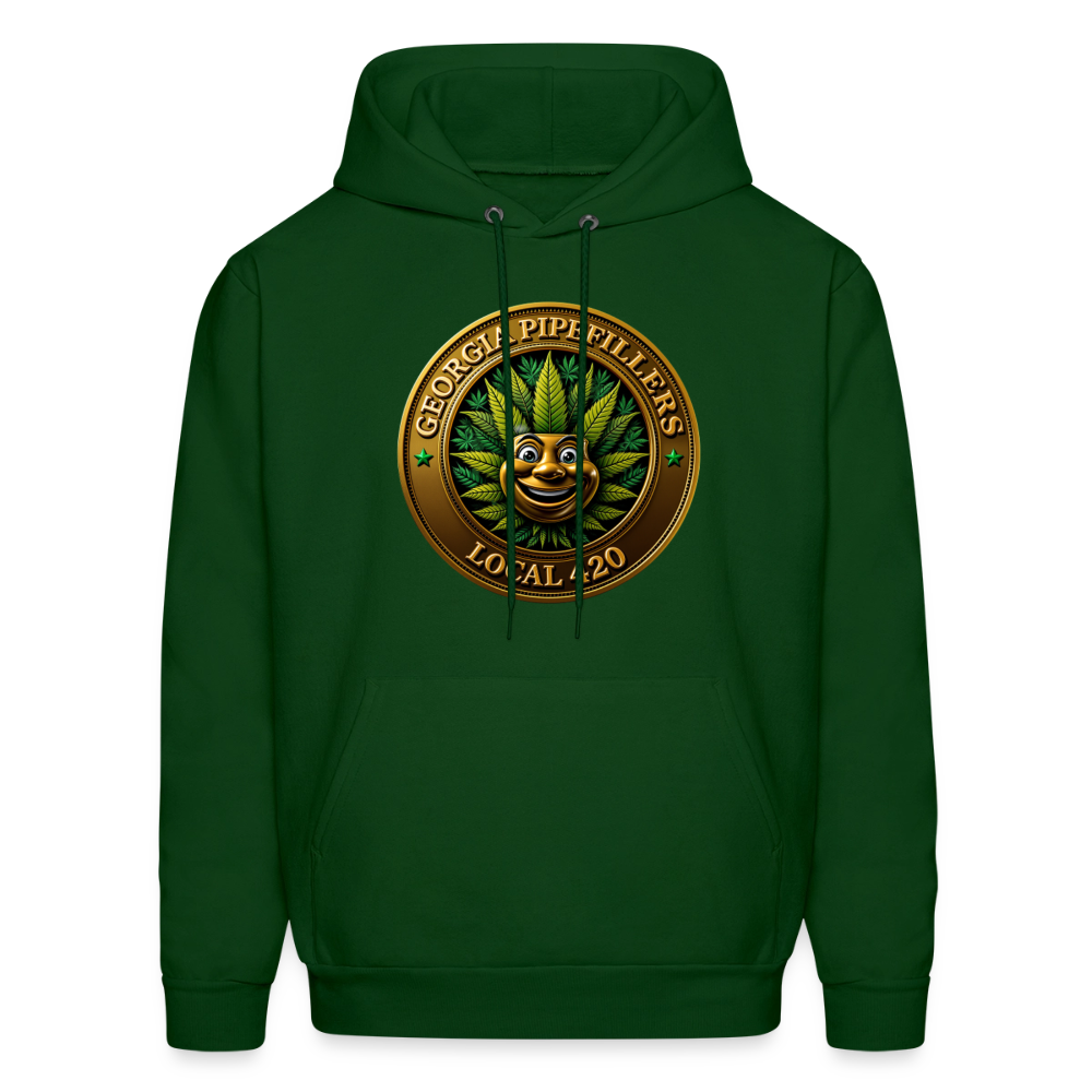 GEORGIA PIPEFILLERS LOCAL 420 Men's Hoodie - forest green