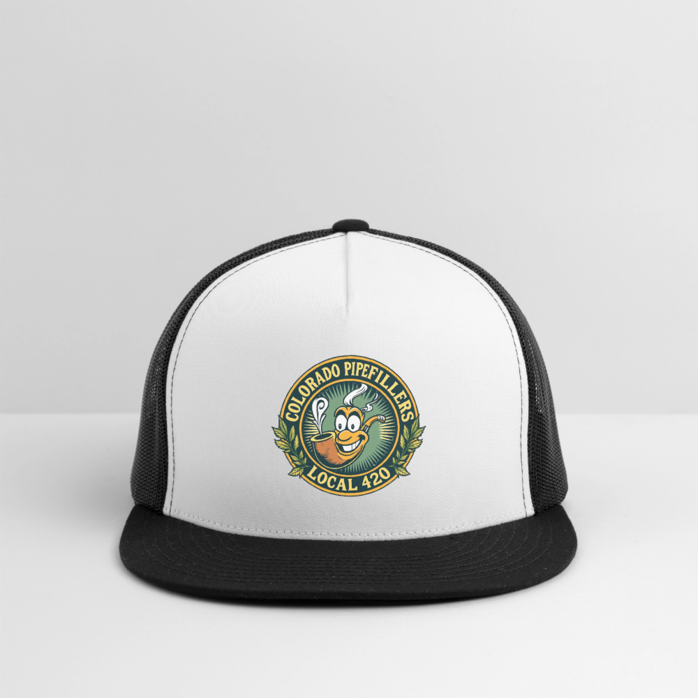 COLORADO PIPEFILLERS LOCAL 420 Trucker Hat - white/black