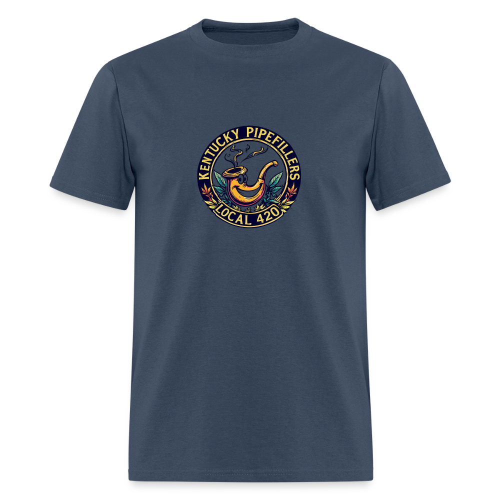KENTUCKY  PIPEFILLERS LOCAL 420 Men's T-Shirt -  blue dusk