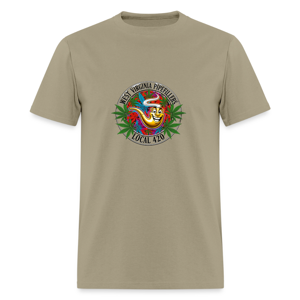 WEST VIRGINIA PIPEFILLERS LOCAL 420 Men's T-Shirt - khaki