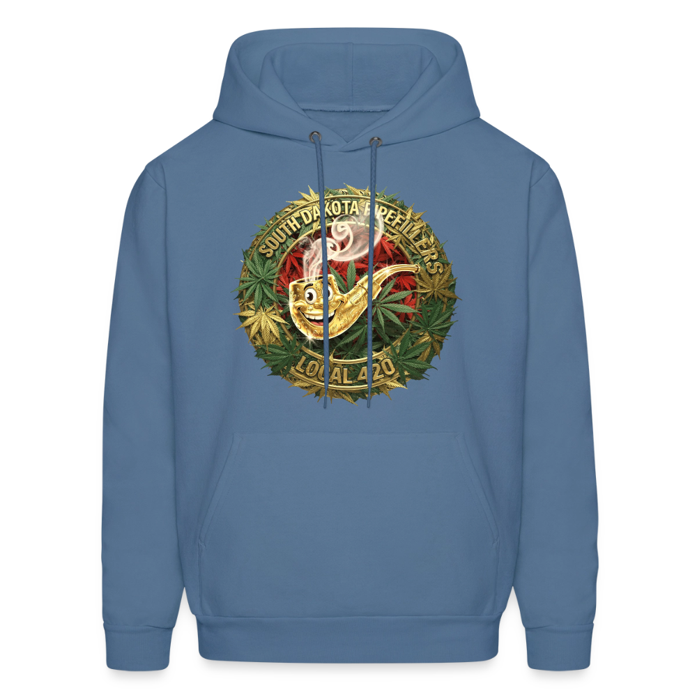 SOUTH DAKOTA PIPEFILLERS LOCAL 420 Men's  Hoodie - denim blue