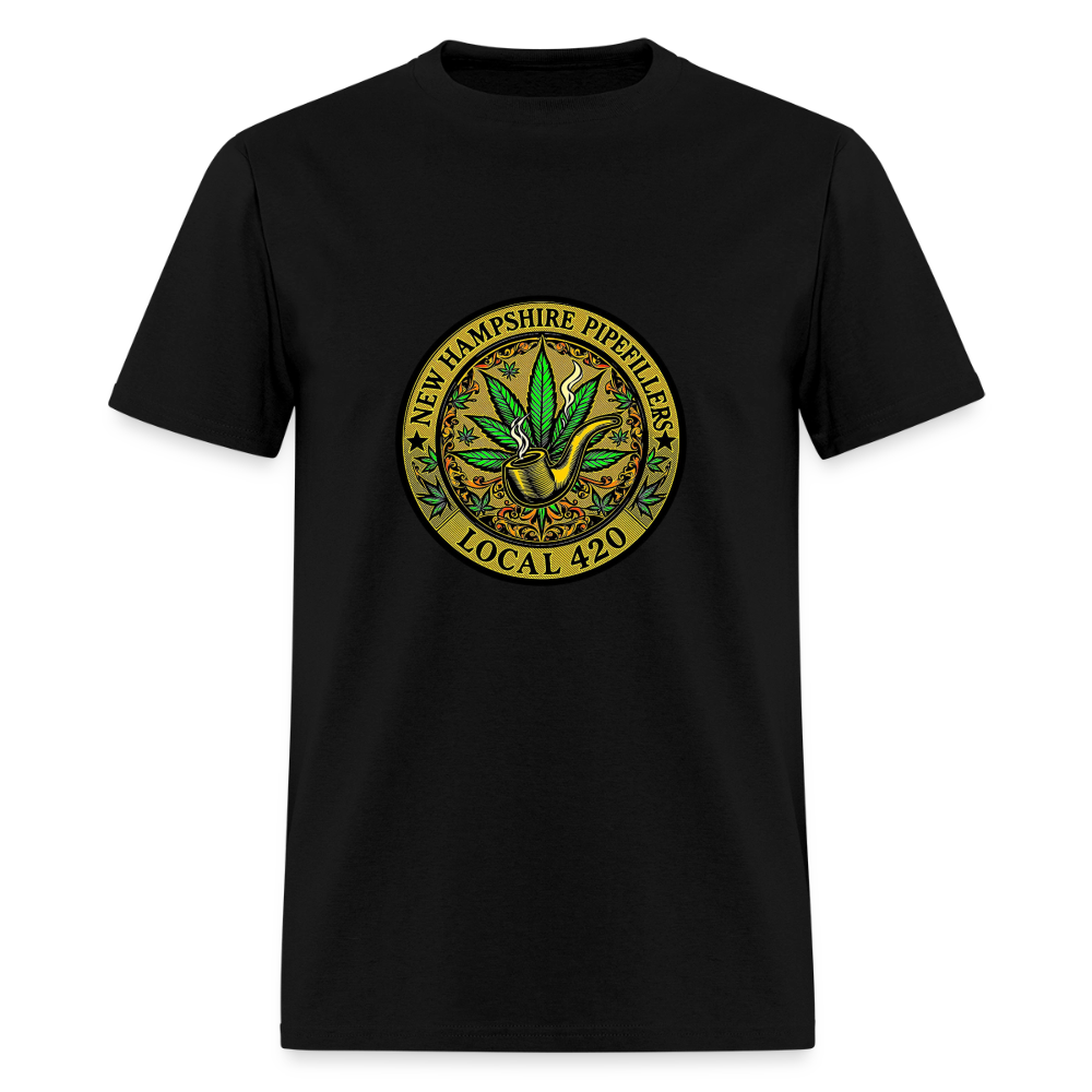 NEW HAMSHIRE PIPEFILLERS LOCAL 420 Men's T-Shirt - black