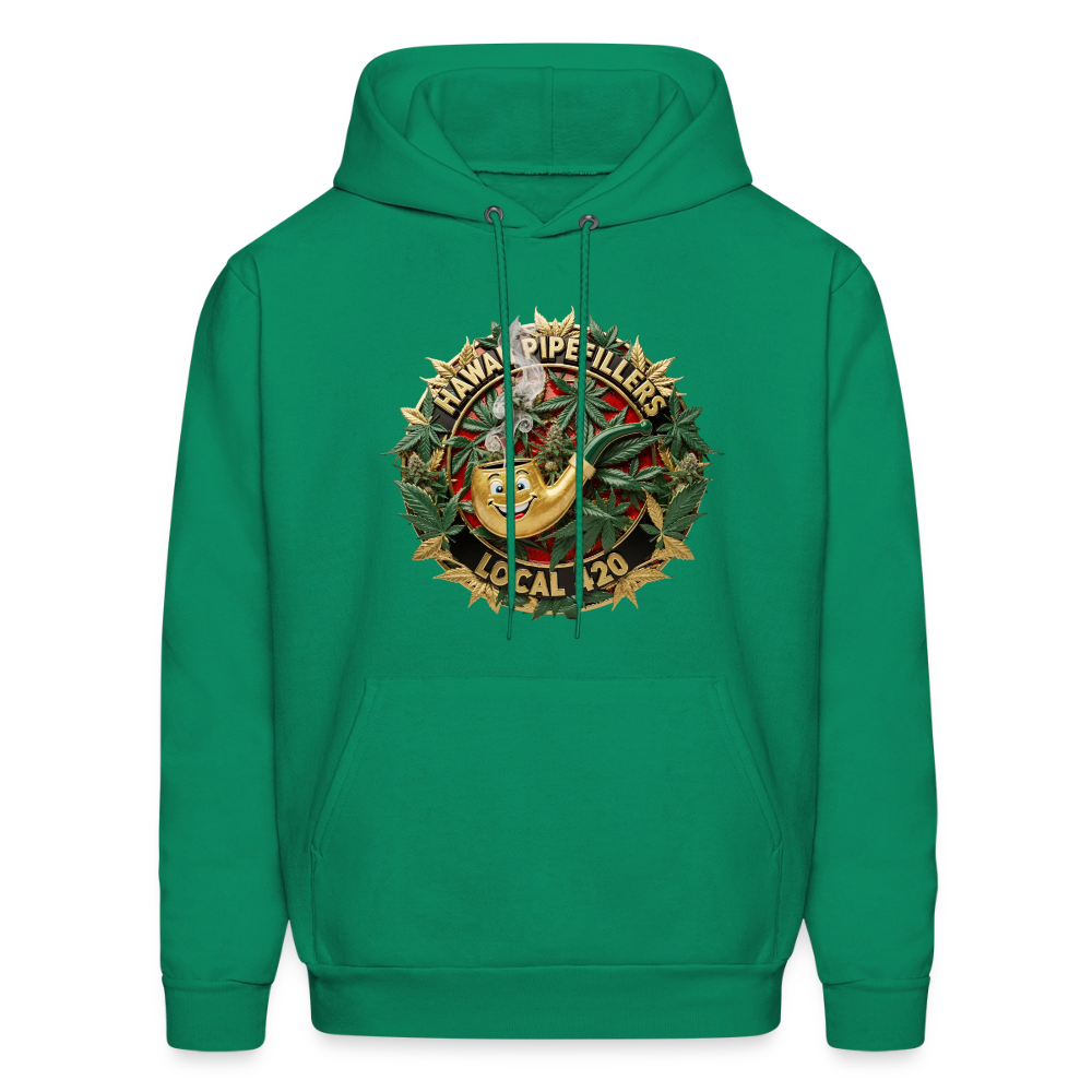 HAWAII PIPEFILLERS LOCAL 420 F/B DESIGN Men's Hoodie - kelly green
