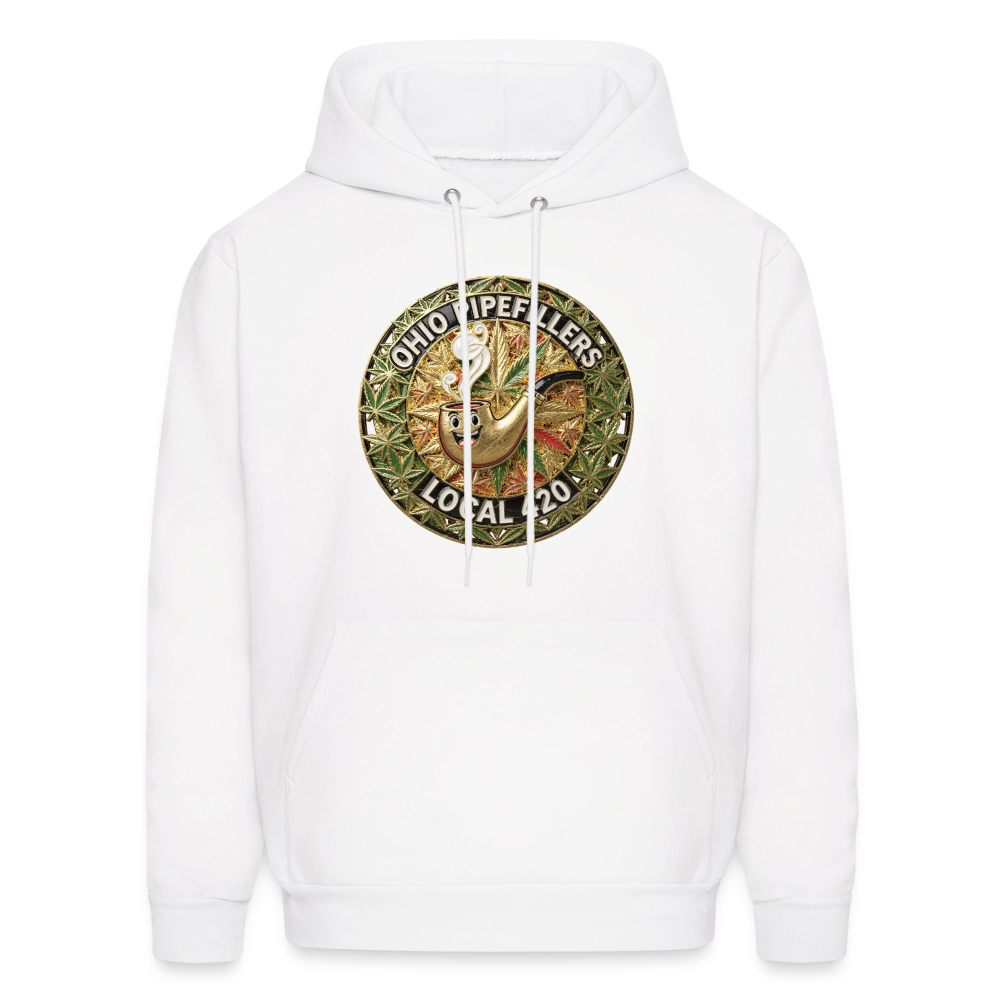 OHIO PIPEFILLERS LOCAL 420  F/B DESIGNS Men's Hoodie - white