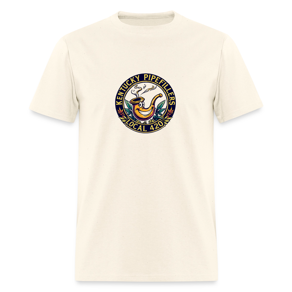 KENTUCKY  PIPEFILLERS LOCAL 420 Men's T-Shirt - sweet cream heather