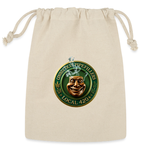 CONNECTICUT PIPEFILLERS LOCAL 420 Reusable Gift Bag - Natural