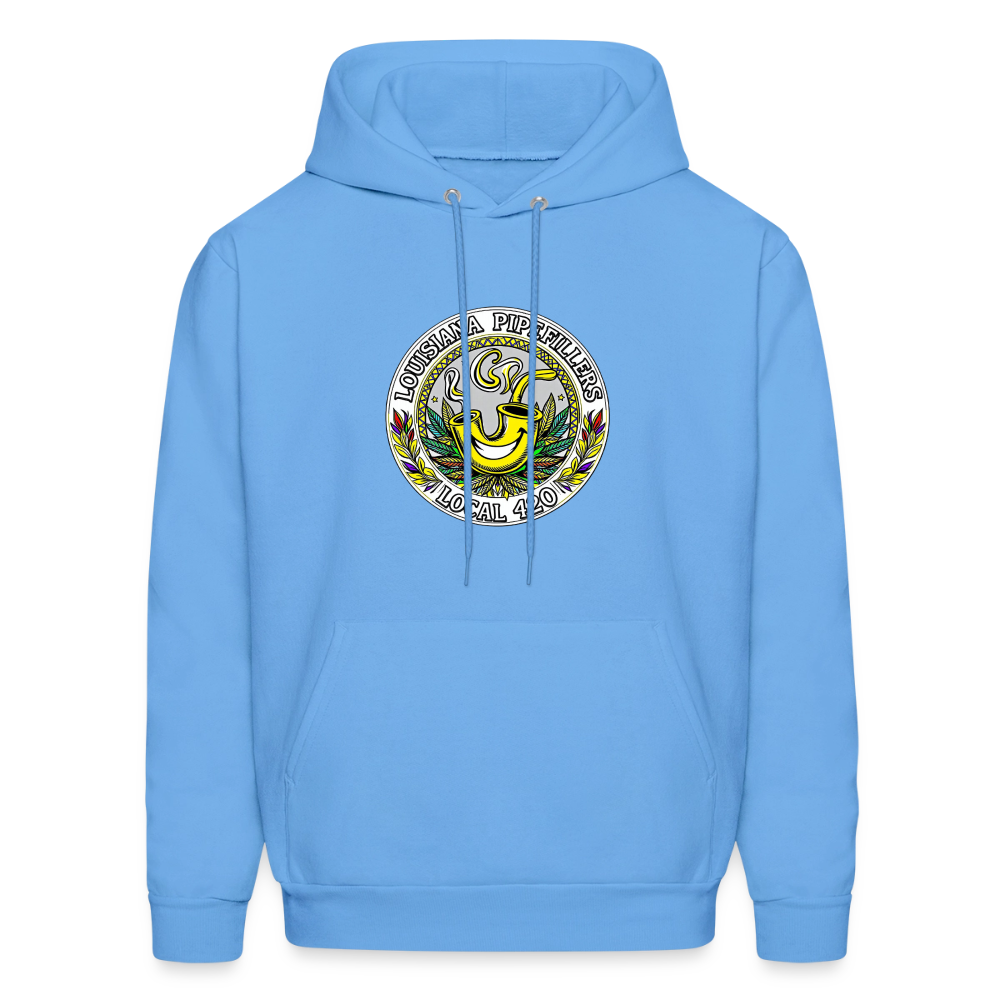 LOUISIANA PIPEFILLERS LOCAL 420 Men's Hoodie - carolina blue